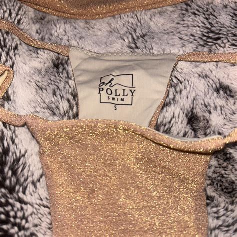 Oh Polly Swim Bikini Two Piece Gold Long Sleeve Depop