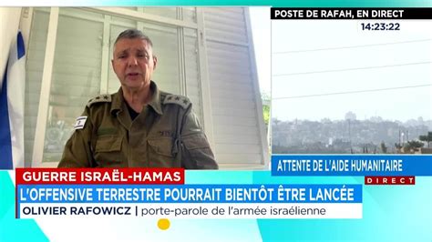 14e Jour De Guerre Le Point Avec Olivier Rafowicz Porte Parole