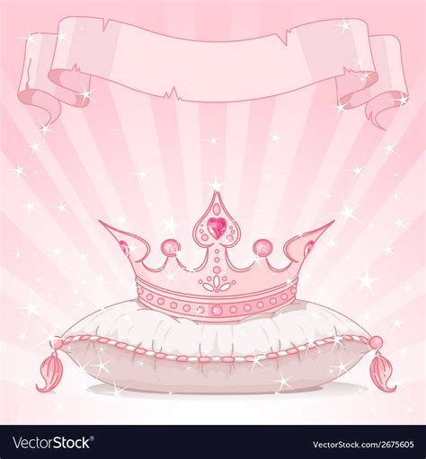 Princess crown background Royalty Free Vector Image