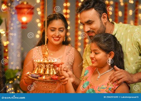 Lighting Of Diya Commonly Done During The Indian Festivals Karthigai