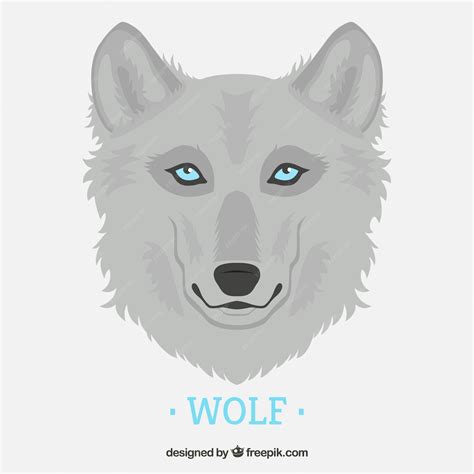 Free Vector Gray Wolf Background