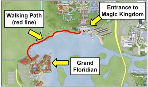 Grand Floridian Disney World Map