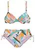 Sunseeker Abstract Leaf Print Underwired Bikini Set Freemans