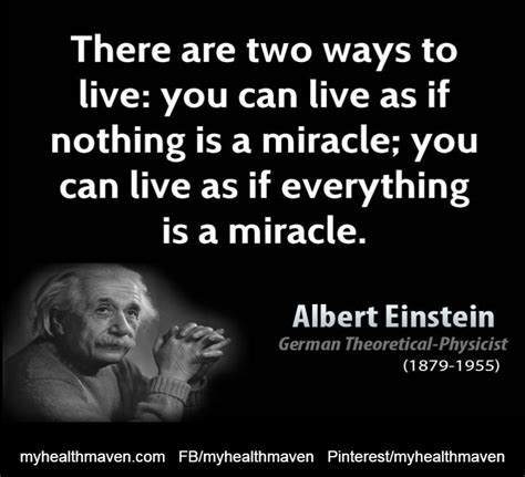 Albert Einstein Miracle My Health Maven