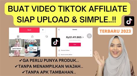 Cara Buat Video Konten Tiktok Affiliate Simple Otomatis Tinggal Upload