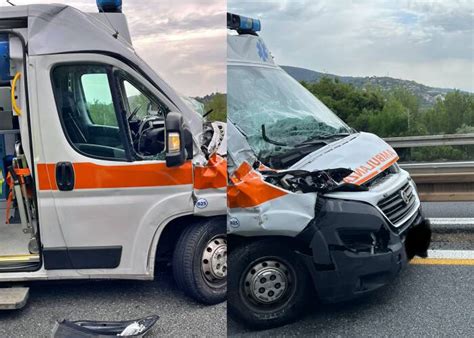 Arma Di Taggia Incidente Sull A10 Tra Ambulanza E Tir Riviera24