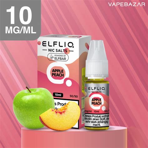 Elfliq Nikotinsalz Liquid Ml Apple Peach Mg Ml Nikotin