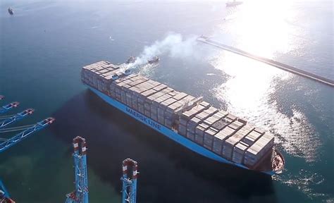 Watch Triple E Leaves Port With World Record Load