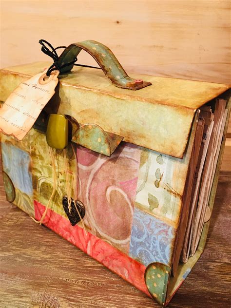 Junk Journal Handmade Purse Briefcase Smash Journal Glue Etsy