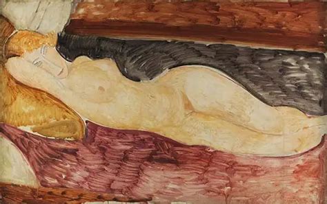 Amadeo Modigliani Reclining Nude Nude Expresionism Fine Art