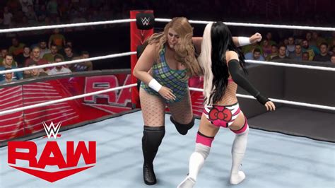 Wwe K Raw Doudrop Vs May Raw Universal Womens Championship Youtube