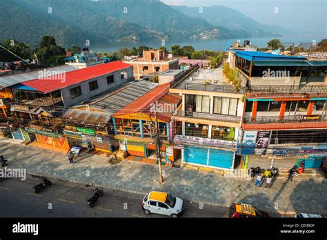 Top View Of The Pokhara Streets Pokhara Nepal Stock Photo Alamy