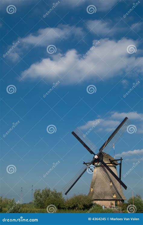 Dutch Mill Stock Image Image Of Historical History Historic 4364245