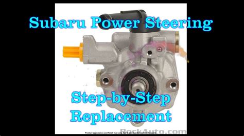 Subaru Power Steering Pump Rebuild