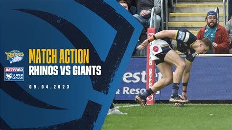 Match Highlights Rhinos Vs Giants Youtube