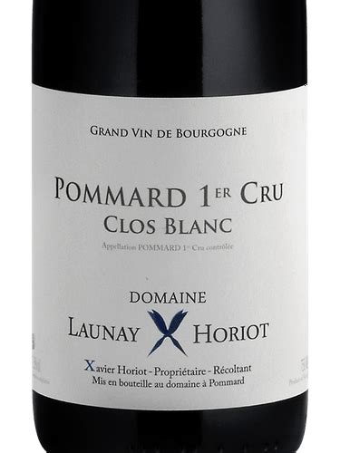 Domaine Launay Horiot Pommard Er Cru Clos Blanc Vivino Us