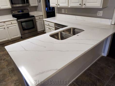 Calacatta Luccia Quartz Kitchen Countertop From United States