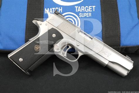 Colt Match Target Gold Cup National Match Cmt 38 Super 5″ Pistol 1991