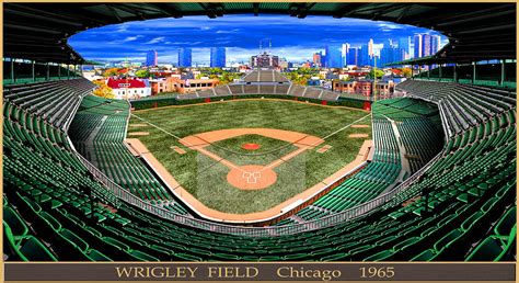 Wrigley Field 1965 Digital Art By Gary Grigsby Fine Art America