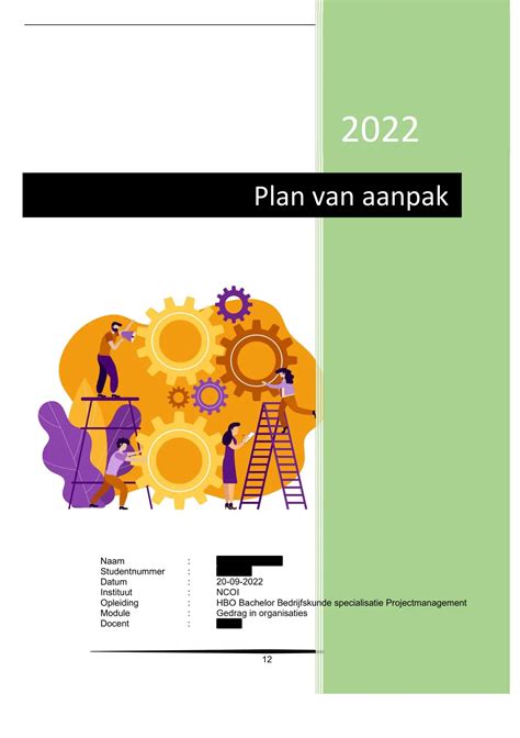 Ncoi Module Opdracht Gedrag In Organisaties Gedrag In