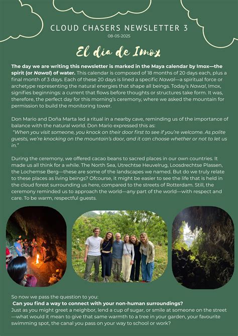 Cloud Chasers 2025 - Newsletter 3 - Community Cloud Forest Conservation