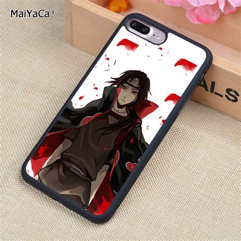 Maiyaca Naruto Itachi Uchiha Cherry Pattern Phone Case Cover For Iphone