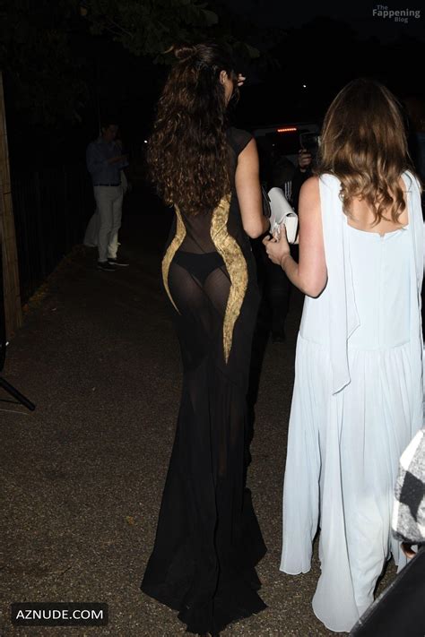 Eiza Gonzalez Sexy Flashes Her Hot Thong And Body In A Sultry See Through Dress At Serpentine