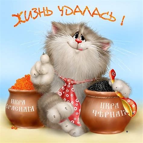 Котоживопись | Милые открытки, Открытки, Кот