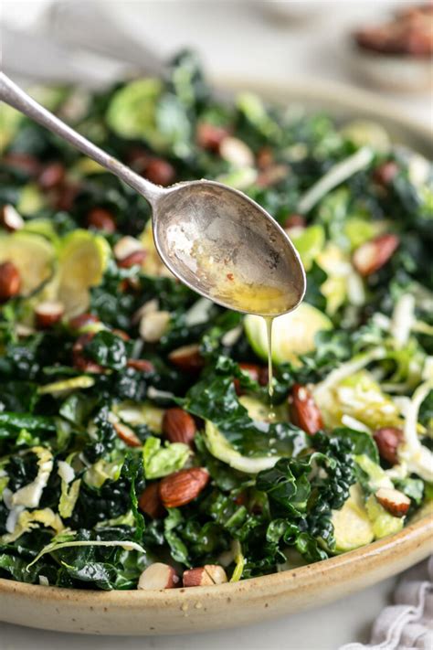 Kale Brussels Sprout Salad With Spice