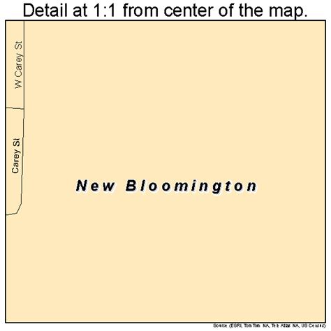 New Bloomington Ohio Street Map 3954152