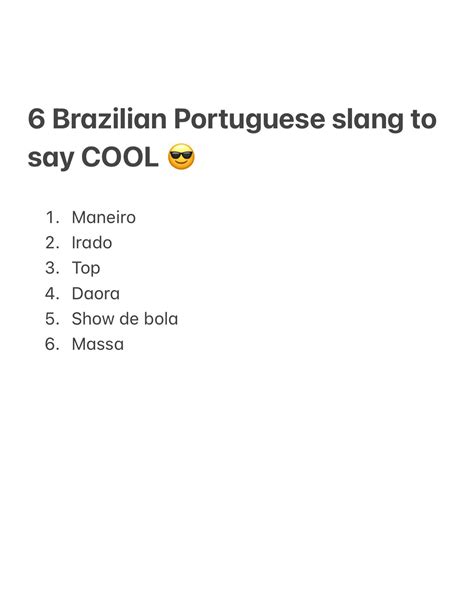Yes Portuguese - Do you know these slang? They all mean... | Facebook