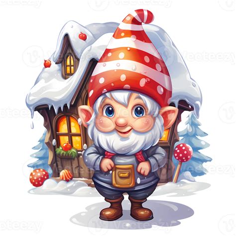 S Weihnachten Zuhause Zwerge Clip Art Illustration Ai Generativ