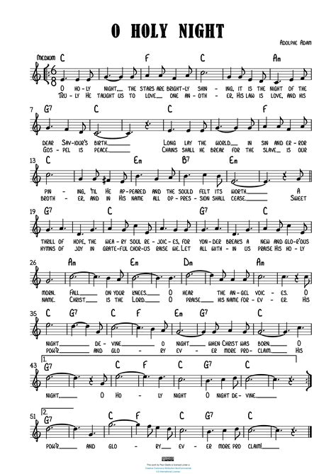 O Holy Night – Sheet Music Transcriptions by Paul Gladis