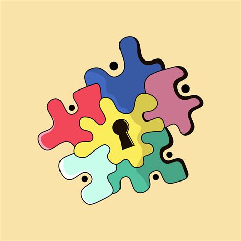 jigsaw puzzle pieces  vector art  vecteezy