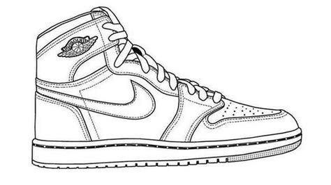 Printable Nike Shoe Coloring Pages