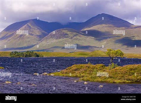 rannoch scotland rannoch moor landscape marsh  lake stock photo