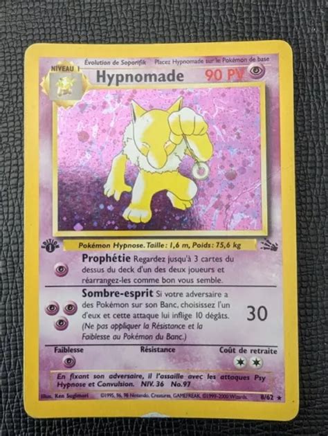 Carte Pokemon Hypnomade Holo Fossile Edition Wizards Fr Eur