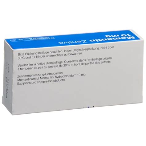 MEMANTINE Zentiva Filmtabl 10 Mg Blist 50 Stk Online Bestellen