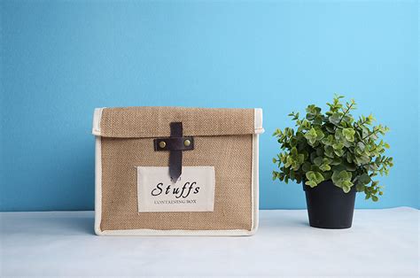 Купить Складная ретро джута ящик для хранения, одежда, Журнал ...