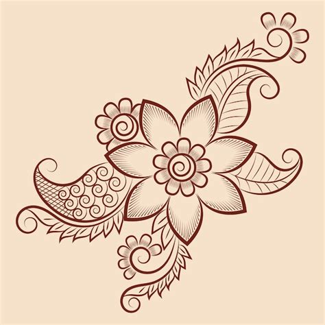 henna flower designs