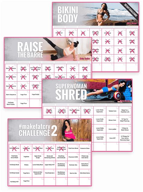 Bikini Body Workout Calendar