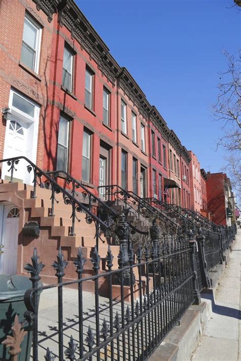 New York City brownstones stock image. Image of brownstone - 52034089