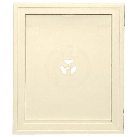 Builders Edge 6 75 In X 8 75 In Heritage Cream Vinyl Universal Mounting Block At