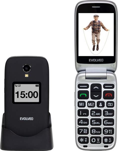 EVOLVEO EasyPhone FP vyklápěcí mobilní telefon 2 8 pro seniory s