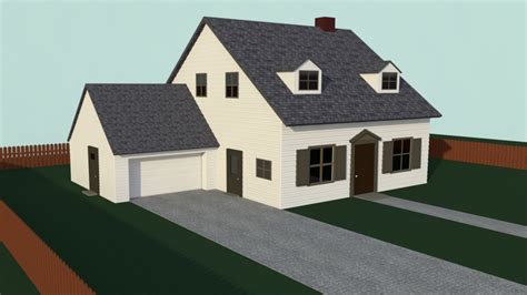 simple house 3d model