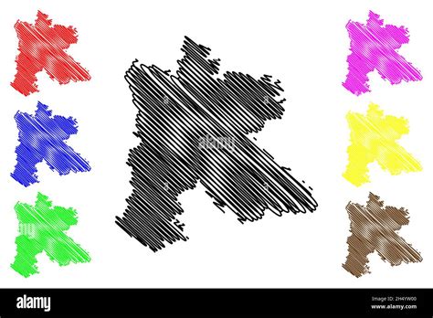 Amethi District Uttar Pradesh State Republic Of India Map Vector
