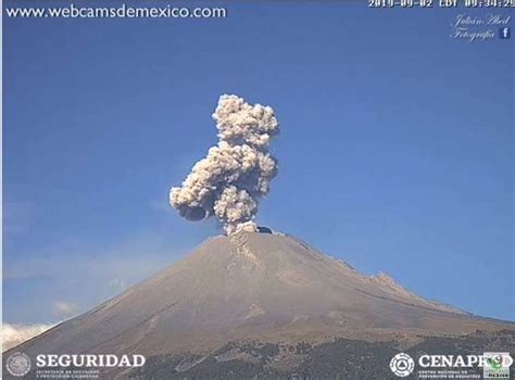 Noticias Teziutlan Informa Popocat Petl Registra Exhalaciones Y