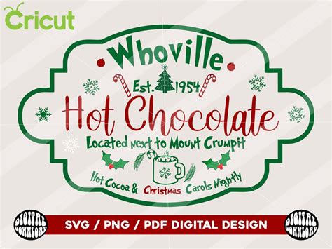 Hot Chocolate Svg North Pole Hot Cocoa Mug Svg Christmas Sign Svg Png Holiday Svg Png Pdf