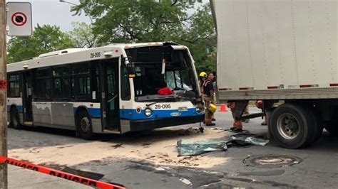 Stm Bus Driver Injured In Montréal Nord Collision Cbc News