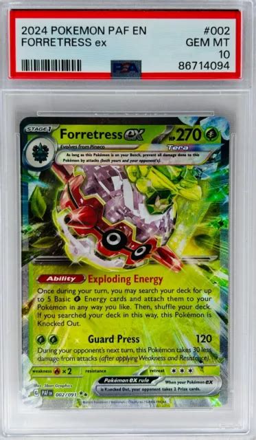 Forretress Ex Holo Rare Pok Mon Paldean Fates Paf Sve Anglais